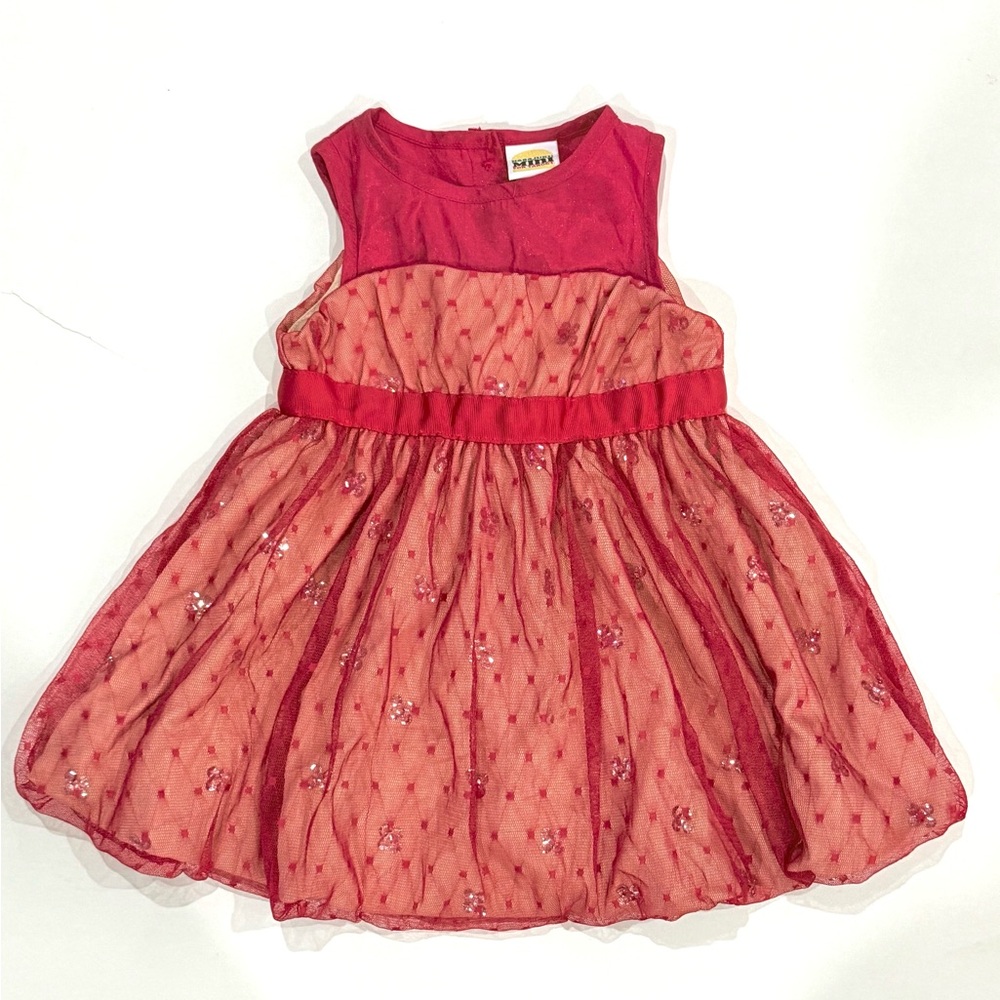 Harajuku Lovers Red and Pink Kids Formal Dress